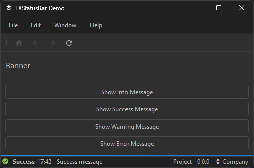 FXStatusBar